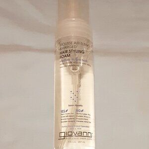 Giovanni Hair Styling Foam Natural Mousse - Air Turbo Charged, 7 Ounce